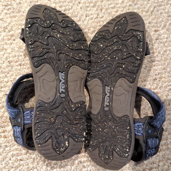 Teva Universal Sandals Womens 6 Blue Geometric Hiking Outdoor Beach - Picture 6 of 7
